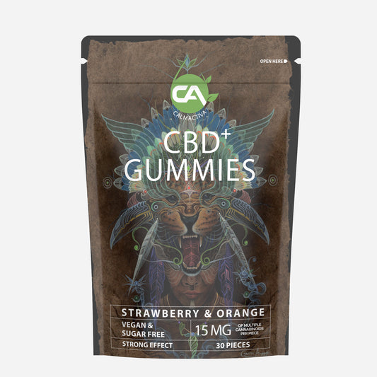 Calmactiva CBD+ Gummies Strawberry & Orange 30 p 15 mg - CalmActiva