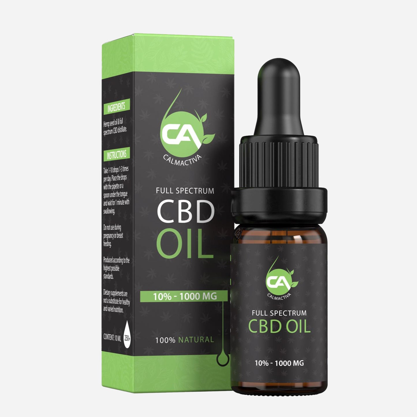 Calmactiva CBD-OLIE  Full Spectrum 10% 10 ml - CalmActiva