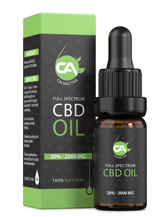 Calmactiva Hennep-Olie  Full Spectrum 20% 10 ml - CalmActiva