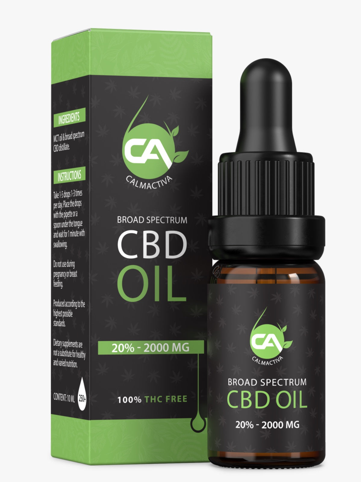 Calmactiva Hennep-Olie  Broad Spectrum 20%10 ml - CalmActiva